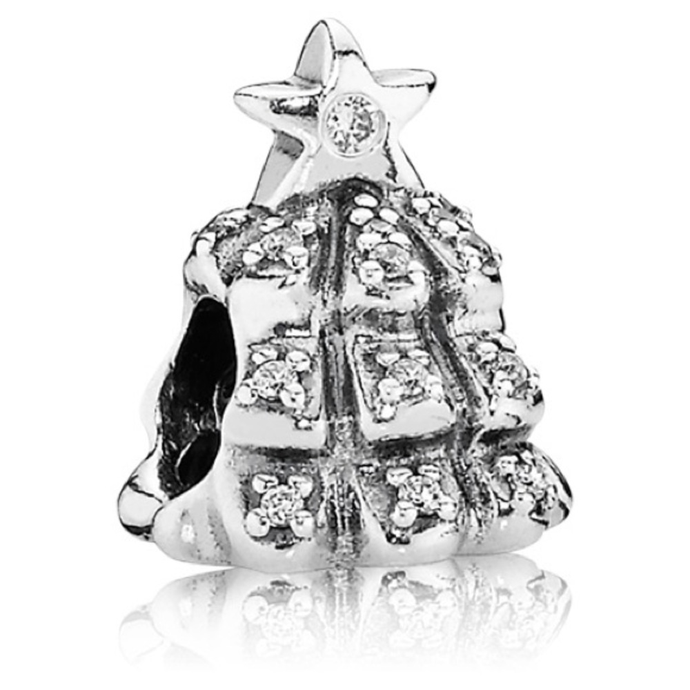 Genuine Retired PANDORA Tree of Lights Charm with CZ - 791239CZ